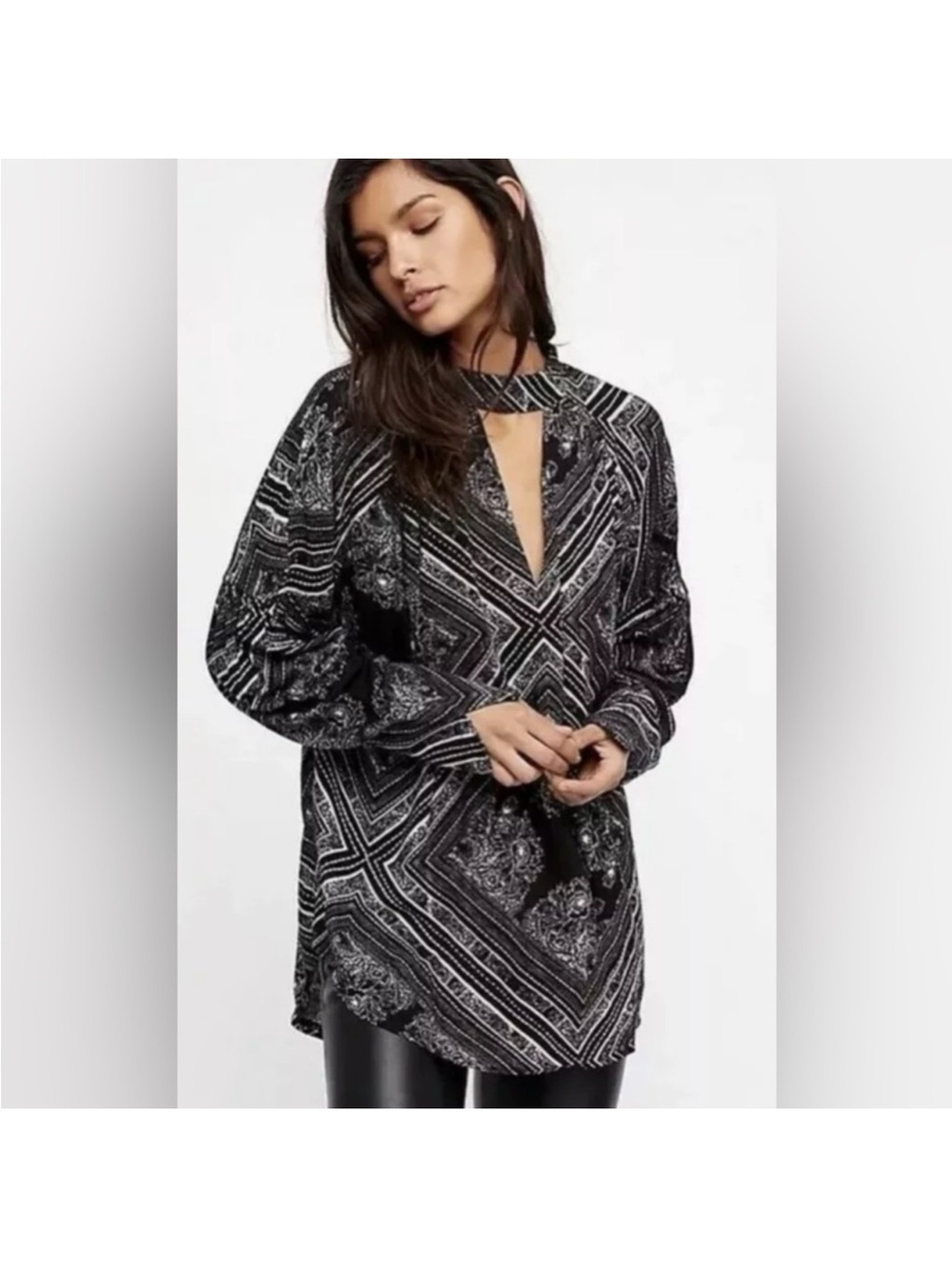Free People Walking On A Dream Cutout Tunic